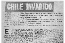 Chile invadido.