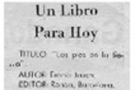 Un libro para hoy