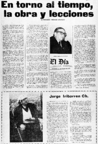 En torno al tiempo, la obra y lecciones