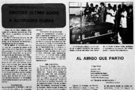 Emotivo ultimo adiós a Alcibiades Iturra