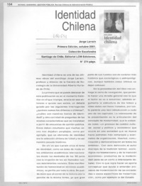 Identidad chilena.