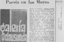 Poesía en los muros.