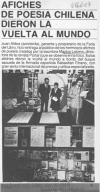 Afiches de poesía chilena dieron la vuelta al mundo.