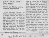 ¿Cuál es Dios que pasa?