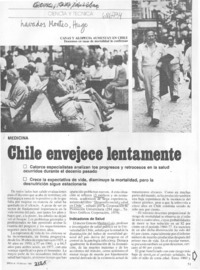 Chile envejece lentamente