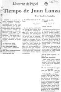 Tiempo de Juan Lanza