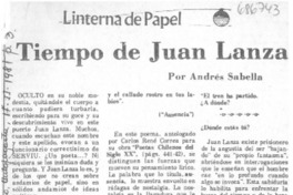 Tiempo de Juan Lanza