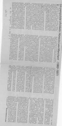 Un penquista olvidado: Horacio Lara Marchant (1860-1897)