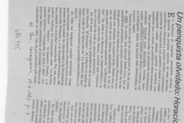 Un penquista olvidado: Horacio Lara Marchant (1860-1897)