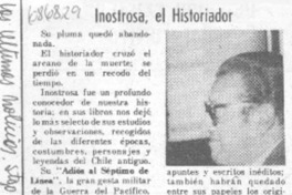 Inostrosa, el historiador.