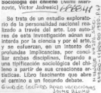 Sicología del chileno.