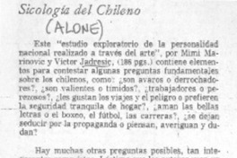 Sicología del chileno