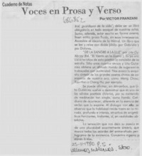 Voces en prosa y verso
