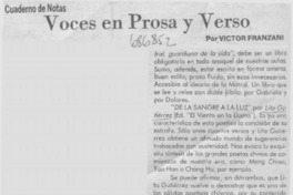 Voces en prosa y verso