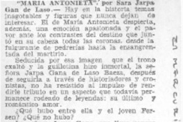 María Antonieta
