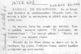 Familia de escritores