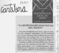 La Responsabilidad social del masón.
