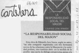 La Responsabilidad social del masón.