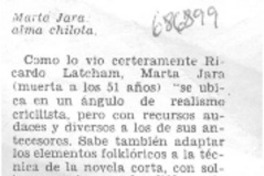 Marta Jara: alma chilota .