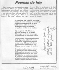 Poemas de hoy.