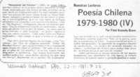 Poesía chilena 1979-1980 (IV)