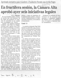 En fructífera sesión, la Cámara Alta aprobó ayer seis inciativas legales