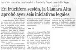 En fructífera sesión, la Cámara Alta aprobó ayer seis inciativas legales