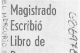 Magistrado escribió libro de poemas.