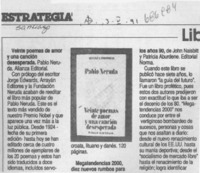 Veinte poemas de amor y una canción.