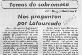 Nos preguntan por Lafourcade