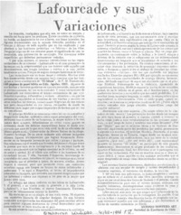 Lafourcade y sus variaciones