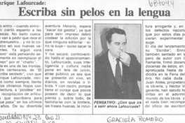 Escriba sin pelos en la lengua