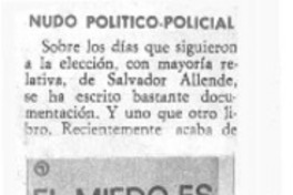 Nudo político-policial.