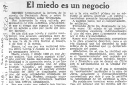 El miedo es un negocio