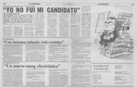 "Yo no fui mi candidato" : [Entrevista]