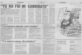 "Yo no fui mi candidato" : [Entrevista]