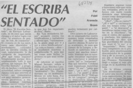 "El escriba sentado"