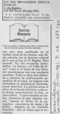 En mis recuerdos inolvidables.