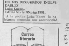 En mis recuerdos inolvidables.