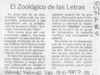 El zoológico de las letras.