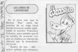 Los libros de Lafourcade.