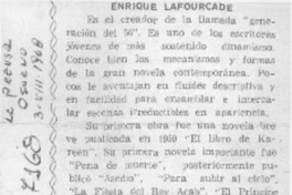 Enrique Lafourcade.