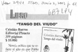 Tango del viudo".