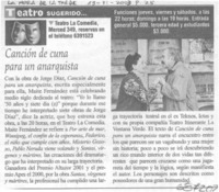 Canción de cuna para un anarquista