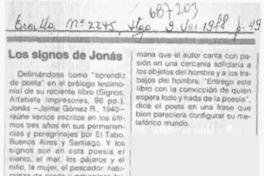 Los signos de Jonás.