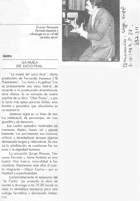 La Muela del juicio final.