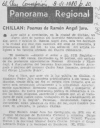 Poemas de Ramón Angel Jara.