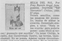 Silla del sol.