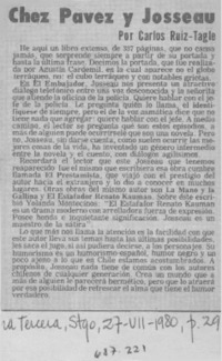 Chez Pavez y Josseau