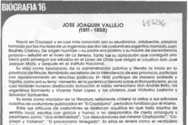 José Joaquín Vallejo (1811-1858)